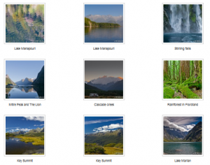Default thumbnails gallery