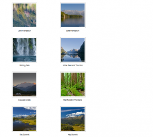 Default 2 columns thumbnails gallery